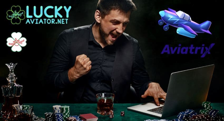 Изображение игрока, выигрывающего по-крупному Aviatrix.bet, веб-сайт, который предлагает уникальные возможности для ставок.