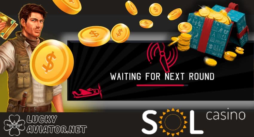 SOL Casino: Ett livligt onlinecasino med spännande kraschspel och stora vinster på bilden.