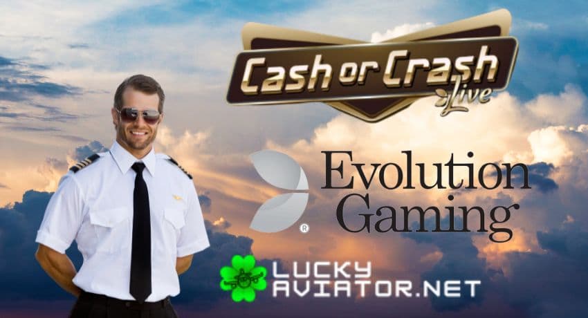 A promotional image for Cash or Crash, featuring a golden ball multiplier and high payout potential.