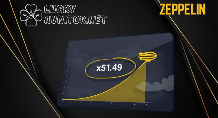 Visual representation of how multipliers work in Zeppelin Crash Game by Betsolutions.